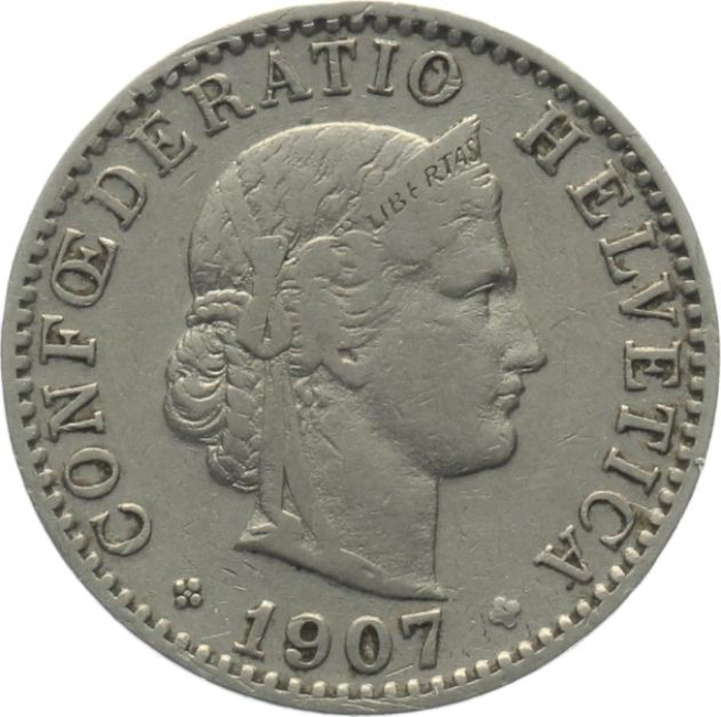 20 Rappen 1907 B